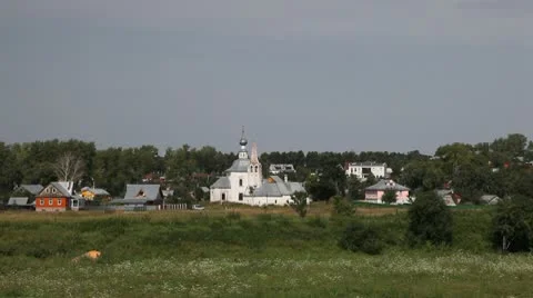 Temple in Suzdal Stock Footage 10573375