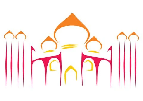 Temple symbol Stock Illustration