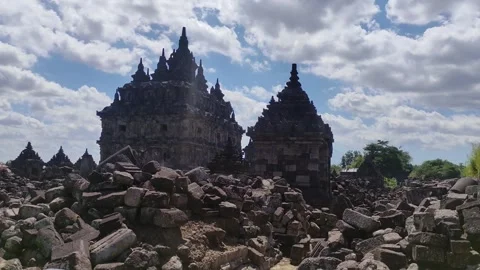 Temple. Temple building in Klaten Java, Inodesia Stock Footage 245896550