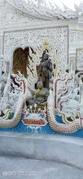 Temple with Thai pattern Stock Photos