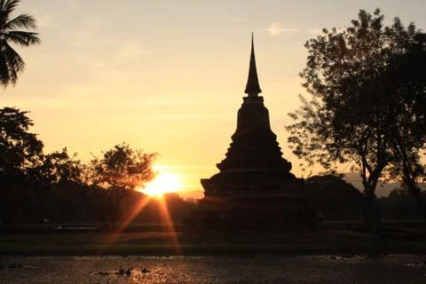 The temple in thai Foto stock
