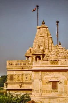 Temple in Thar Desert Stock Photos