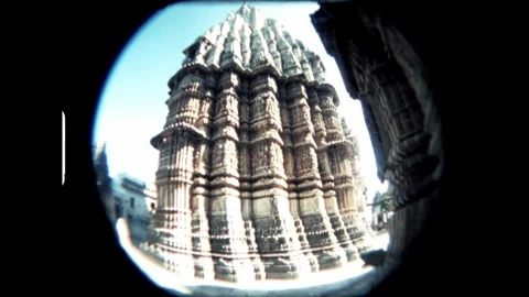 Temple Through Lens Stock Footage 277976289