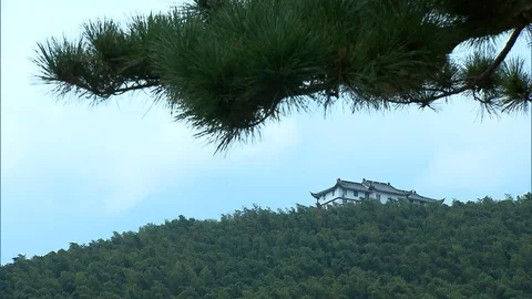 A temple on the top of the hill1 Stock Footage 92835227