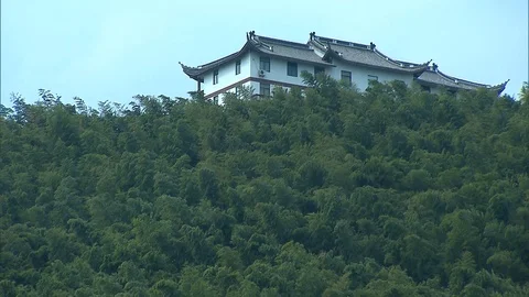 A temple on the top of the hill3 Stock Footage 92835248