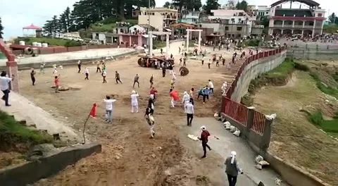 Temple in uttarakhand Stock Footage 136583703