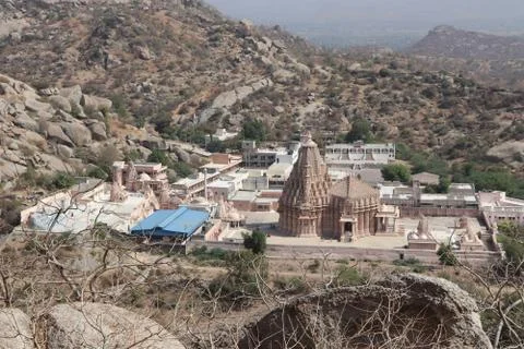 Temple in a valley Stock Photos