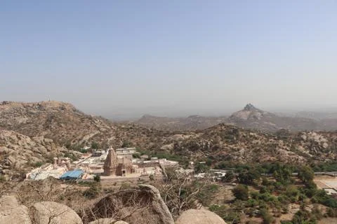 Temple in a valley Stock Photos