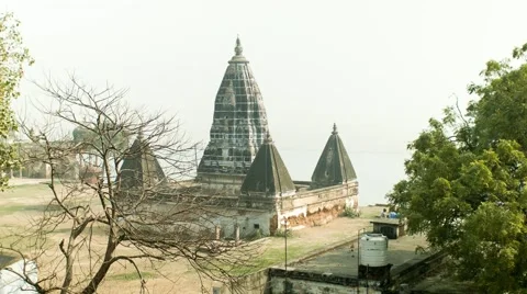 Temple in Varanasi, India Stock Footage 64128313