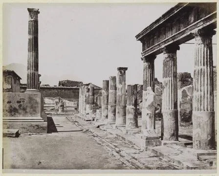 Temple of Venus in Pompeii; Tempio di Venere - Pompei. Part of travel albu... Stock Photos