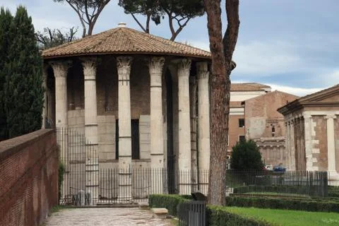 Temple of vesta in rome Stock Photos