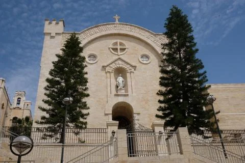 Temple of the virgin in jerusalem Stock Photos