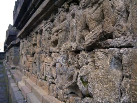 Temple wall Stock Photos