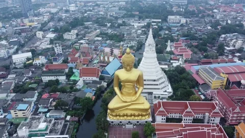Temple Wat Paknam Phasi Charoen, Bangkok, Thailand Stock-Footage 244788015