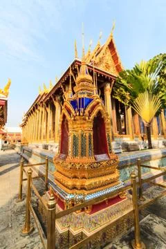 The temple wat phra kaeo Stock Photos