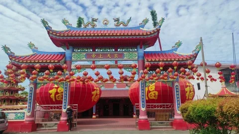 Temple in west kalimantan Stock Footage 322895344