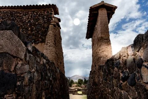 Temple of Wiracocha Stock Photos