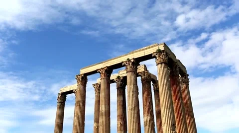 Temple of Zeus - Athens, Greece Stock-Footage 52417645