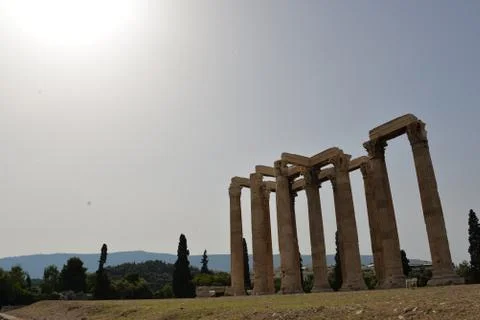 Temple of Zeus Stock Photos