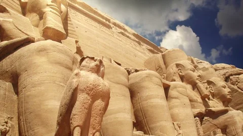 Temples of Abu Simbel Egypt Vídeo Stock 73637590