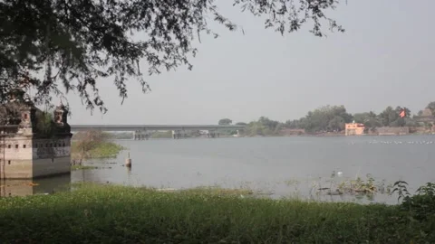Temples along the Godavari River Stock Footage 208552070