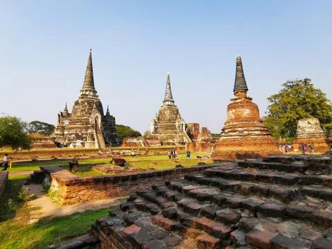 Temples of Ayutthaya Foto stock