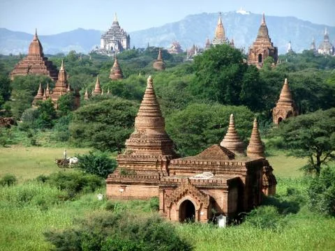 Temples in bagan, myanmar Stock Photos