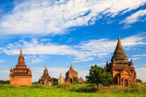 The Temples of Bagan, Myanmar Stock Photos