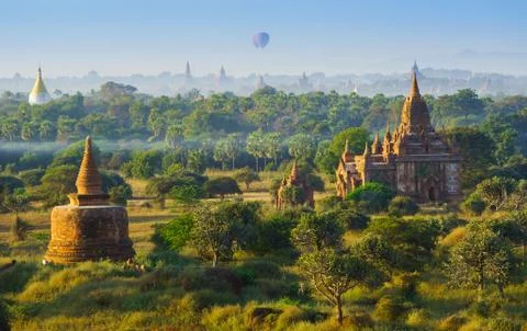 The Temples of Bagan, Myanmar Stock Photos