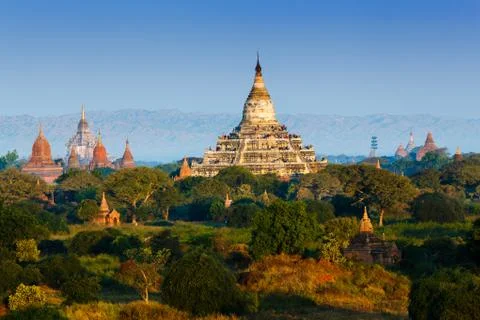 The Temples of Bagan, Myanmar Stock Photos