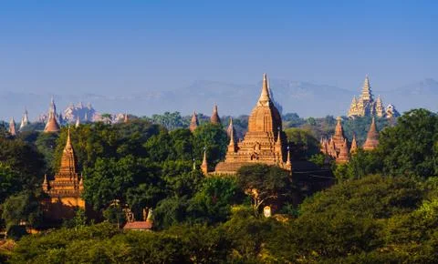The Temples of Bagan, Myanmar Stock-Fotos
