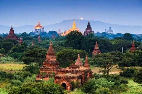The Temples of Bagan, Myanmar Stock Photos