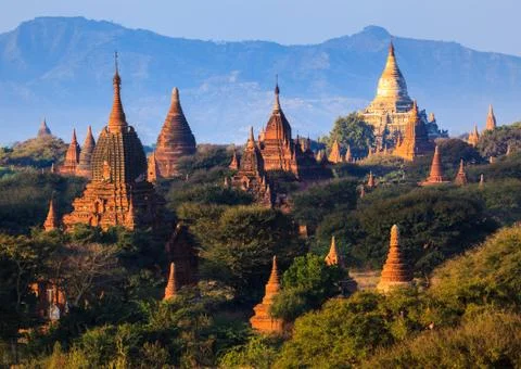 The Temples of Bagan, Myanmar Stock Photos