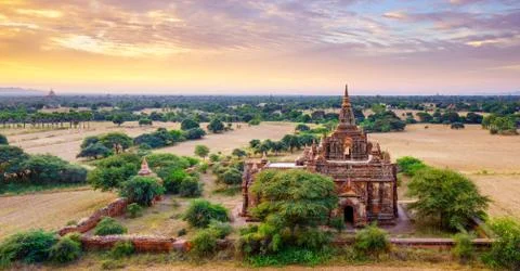 The Temples of Bagan, Myanmar Stock Photos