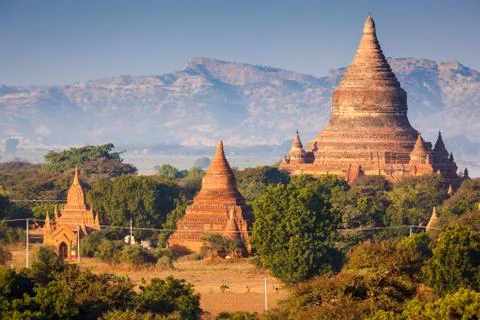 The Temples of Bagan, Myanmar Stock Photos