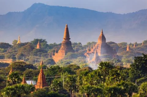 The Temples of Bagan, Myanmar Stock Photos