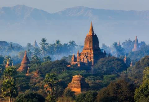 The Temples of Bagan, Myanmar Stock Photos