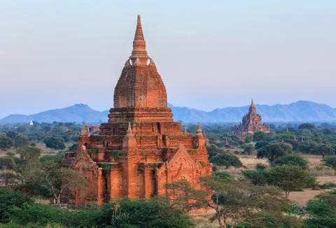 The Temples of Bagan, Myanmar Stock Photos