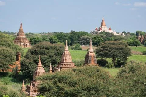 Temples in Bagan, Myanmar Stock Photos