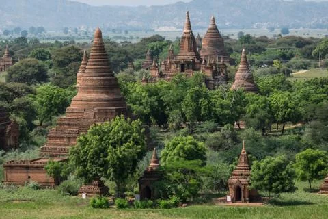 Temples in Bagan, Myanmar Stock Photos