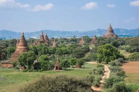 Temples in Bagan, Myanmar Stock-Fotos
