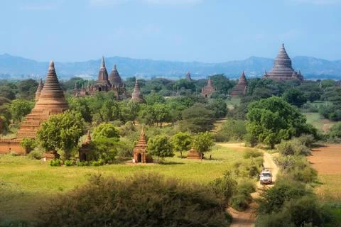 Temples in Bagan, Myanmar Stock-Fotos