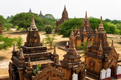 Temples of Bagan, Myanmar Stock Photos