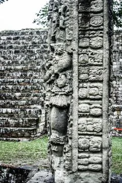 Temples in the copan ruinas, honduras Stock Photos