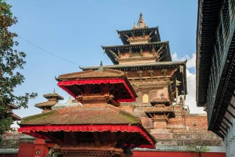 Temples on Durbar Square Stock Photos