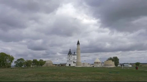 Temples of hill fort Stock Footage