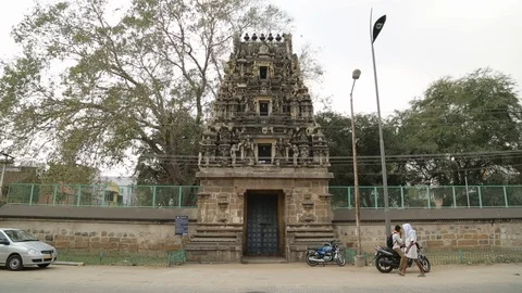 Temples in Kanchi, India 스톡 동영상 124819177