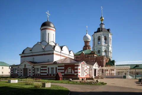 Temples of the Nikolo-Peshnoshsky Monastery Stock Photos