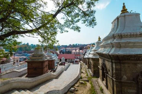 Temples in Pashupatinath Stock Photos