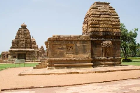 Temples of Pattadakal in India Stock Photos